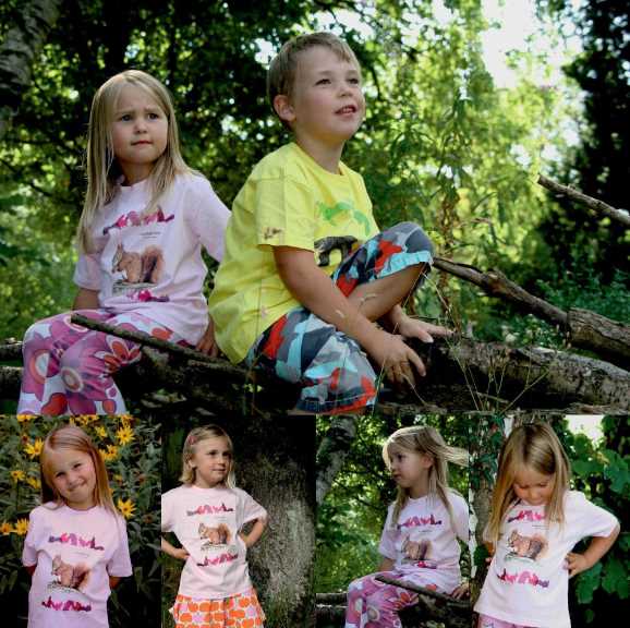 Kindershirt-Eichhörnchen-Fotos